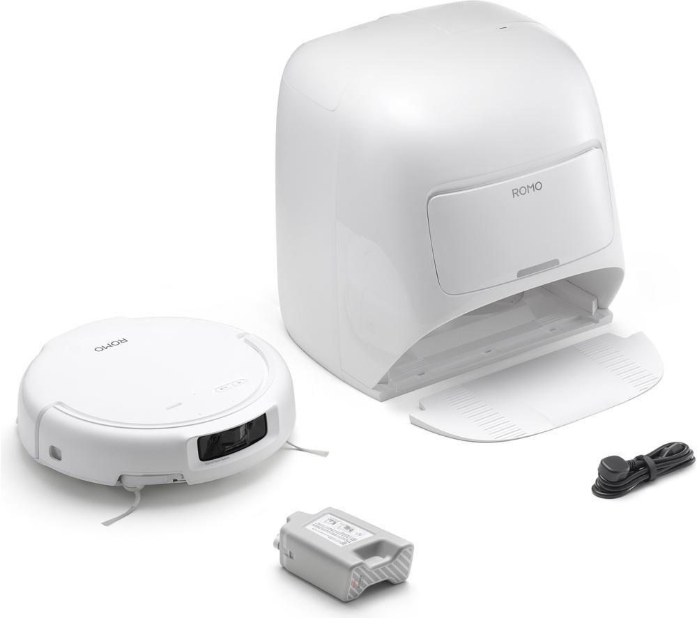 DJI ROMO S Robot Vacuum Cleaner & Mop - White image number 3 of 5