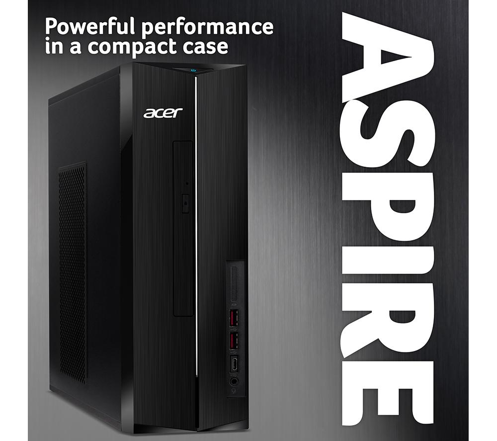 ACER Aspire XC-1860 Desktop PC, Copilot+ PC - Intel&reg; Core&trade; Ultra 5, 512 GB SSD, Black image number 2 of 6