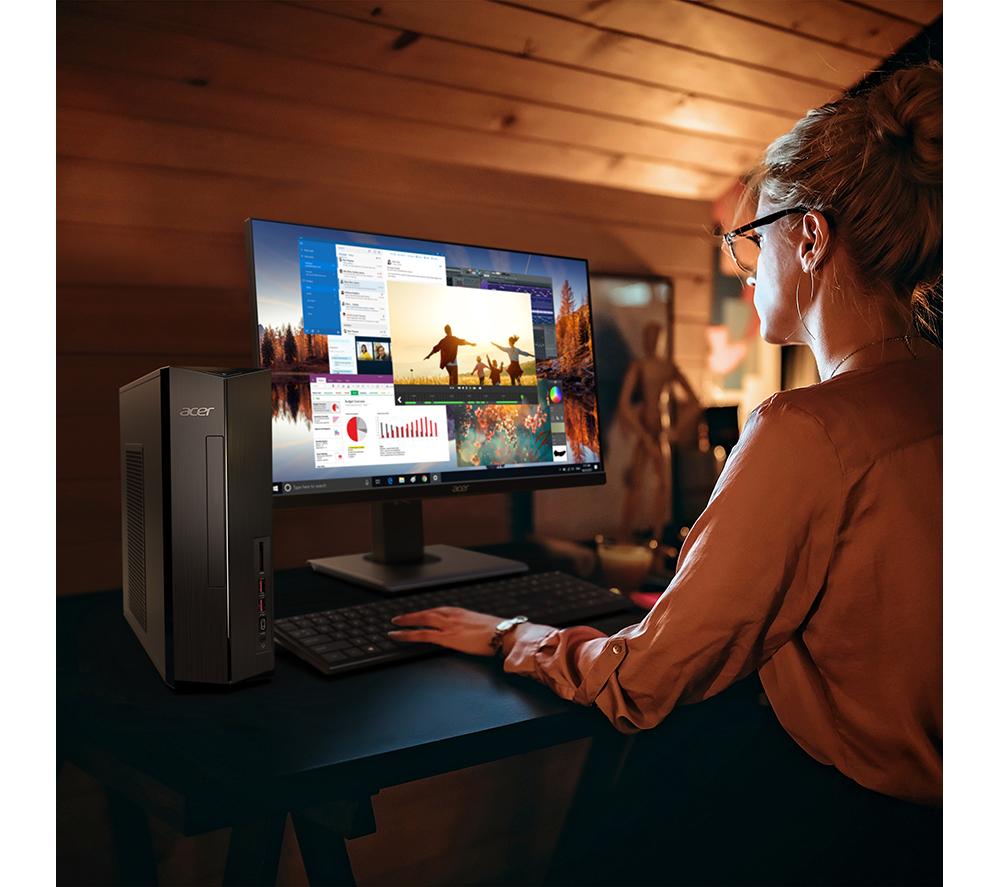 ACER Aspire XC-1860 Desktop PC, Copilot+ PC - Intel&reg; Core&trade; Ultra 5, 512 GB SSD, Black image number 6 of 6