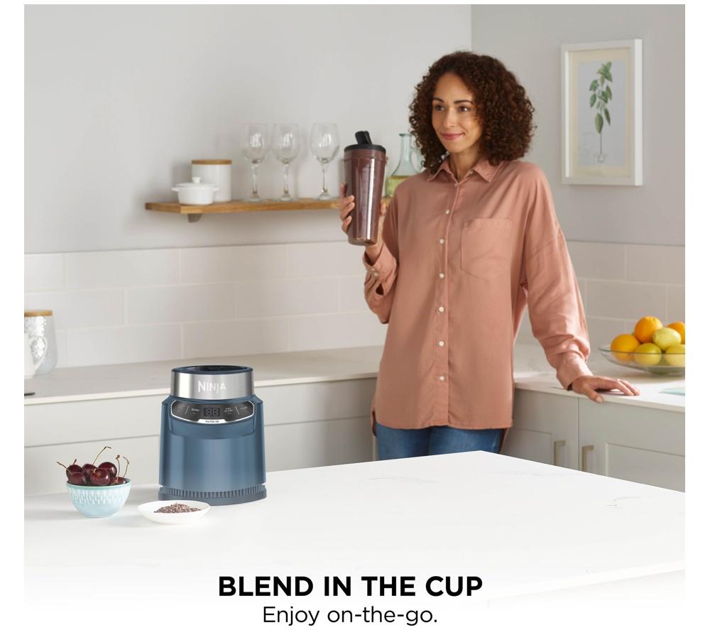 NINJA BN500UKBL1 Blender with Auto-iQ - Denim Blue image number 3 of 6
