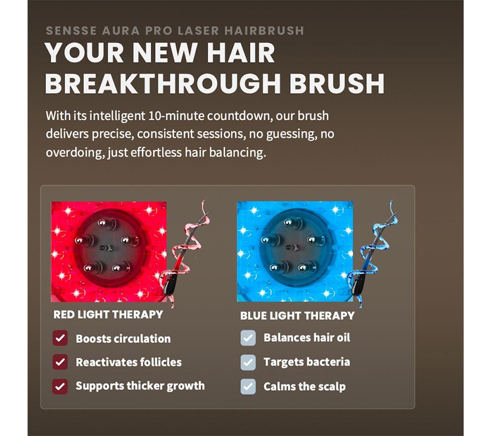 SENSSE Aura Pro Laser Hair Device - Brown image number 3 of 8