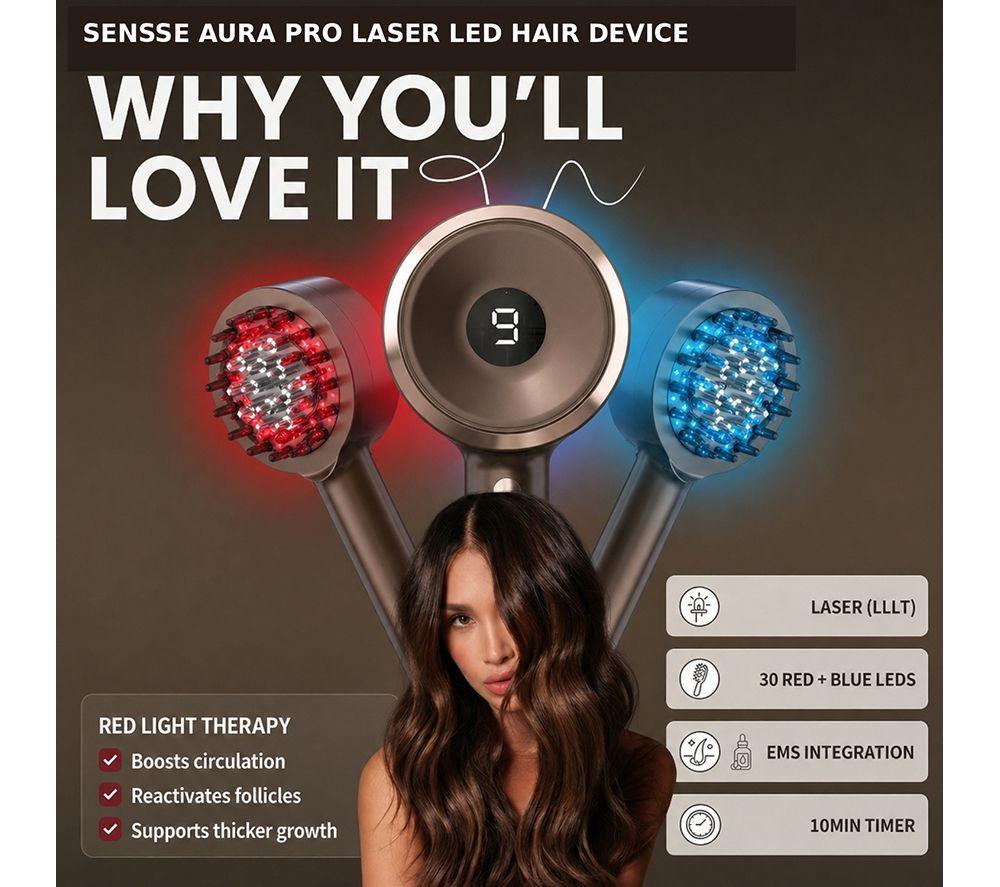 SENSSE Aura Pro Laser Hair Device - Brown image number 8 of 8