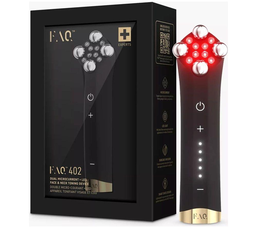FOREO FAQ 402 Microcurrent, NIR & Red-Light Therapy Toning Device - Black image number 3 of 5