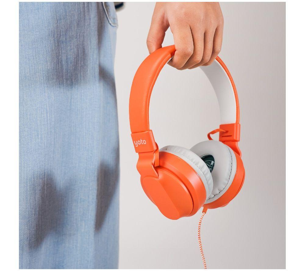 YOTO PRACXX00423 Wired Headphones - Orange image number 3 of 4