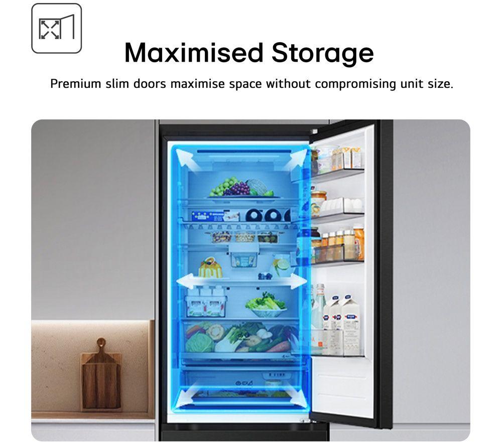 LG Fit & Max GBFSJ10DPY Smart 60/40 Fridge Freezer - Prime Silver image number 10 of 11