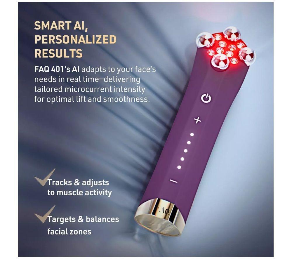 FOREO FAQ 402 Microcurrent & LED Light Therapy Toning Device - Purple image number 5 of 6
