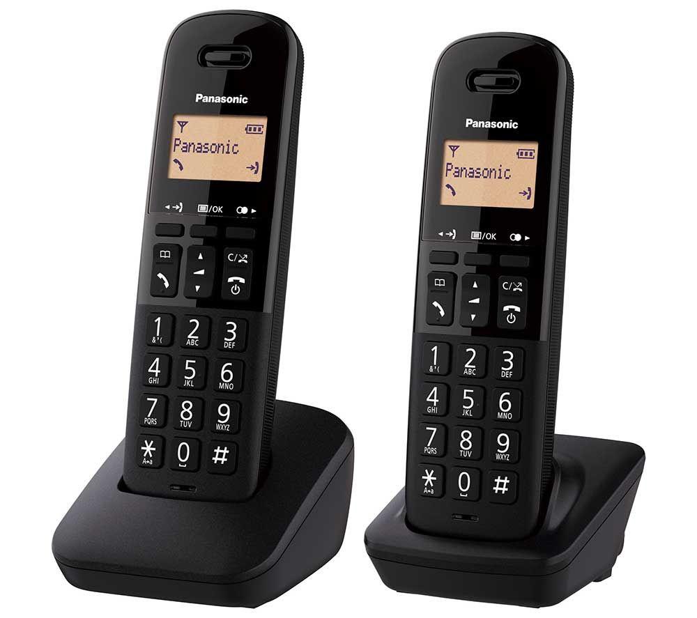 PANASONIC KX-TGB612EB Cordless Phone - Twin Handsets, Black image number 3 of 4