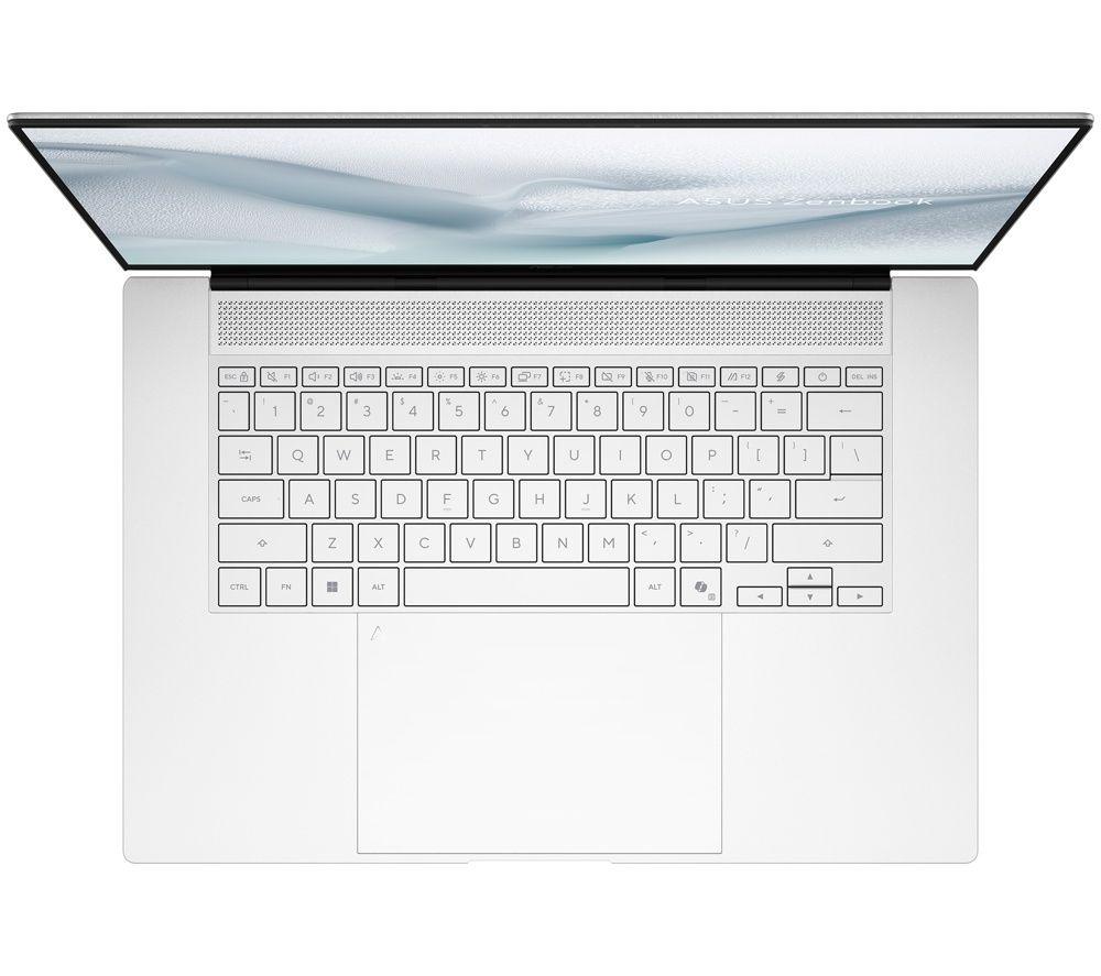 ASUS Zenbook S16 OLED 16" Laptop, Copilot+ PC - AMD Ryzen AI 9, 512 GB SSD, White image number 5 of 6