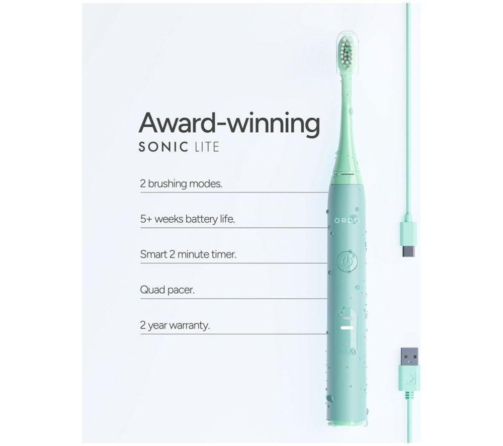 ORDO Sonic Lite Electric Toothbrush - Sage image number 5 of 7