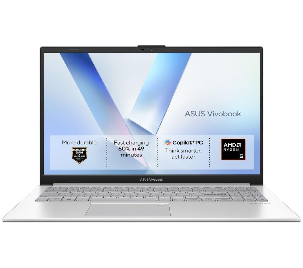 ASUS Vivobook Go 15 E1504FA 15.6inch Laptop - AMD Ryzenâ„¢ 5, 512 GB SSD, Silver