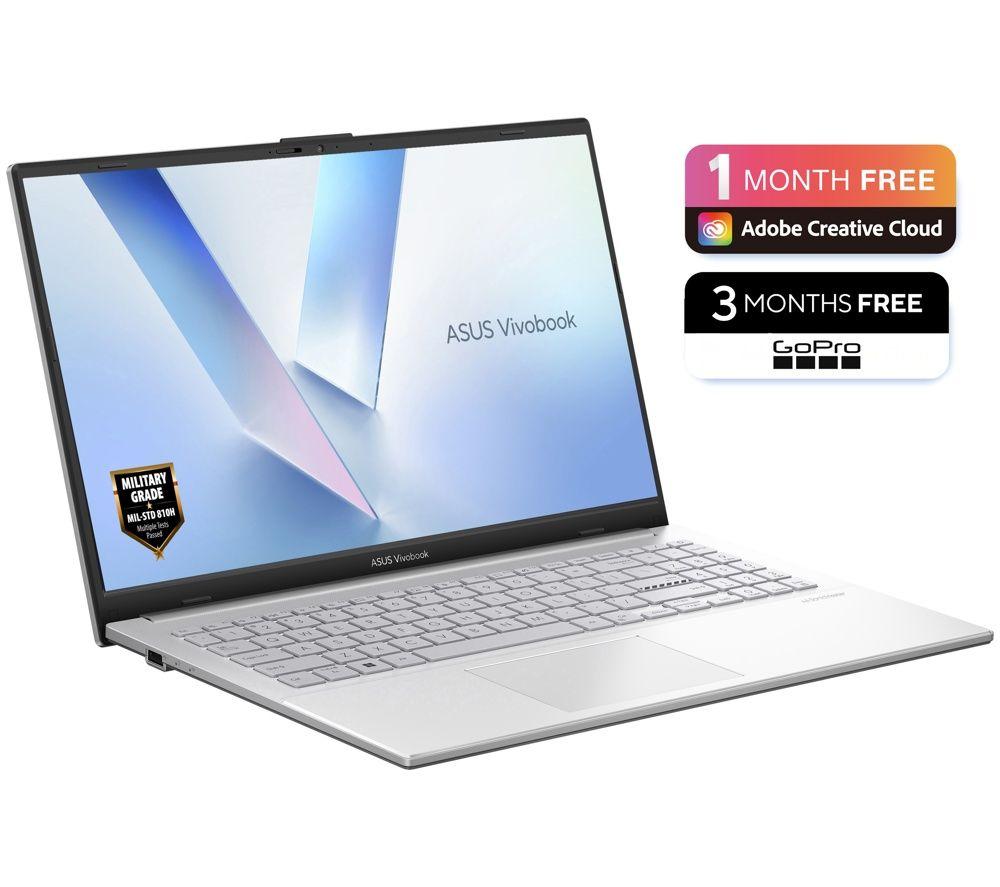 ASUS Vivobook Go 15 E1504FA 15.6" Laptop - AMD Ryzen 5, 512 GB SSD, Silver image number 2 of 9
