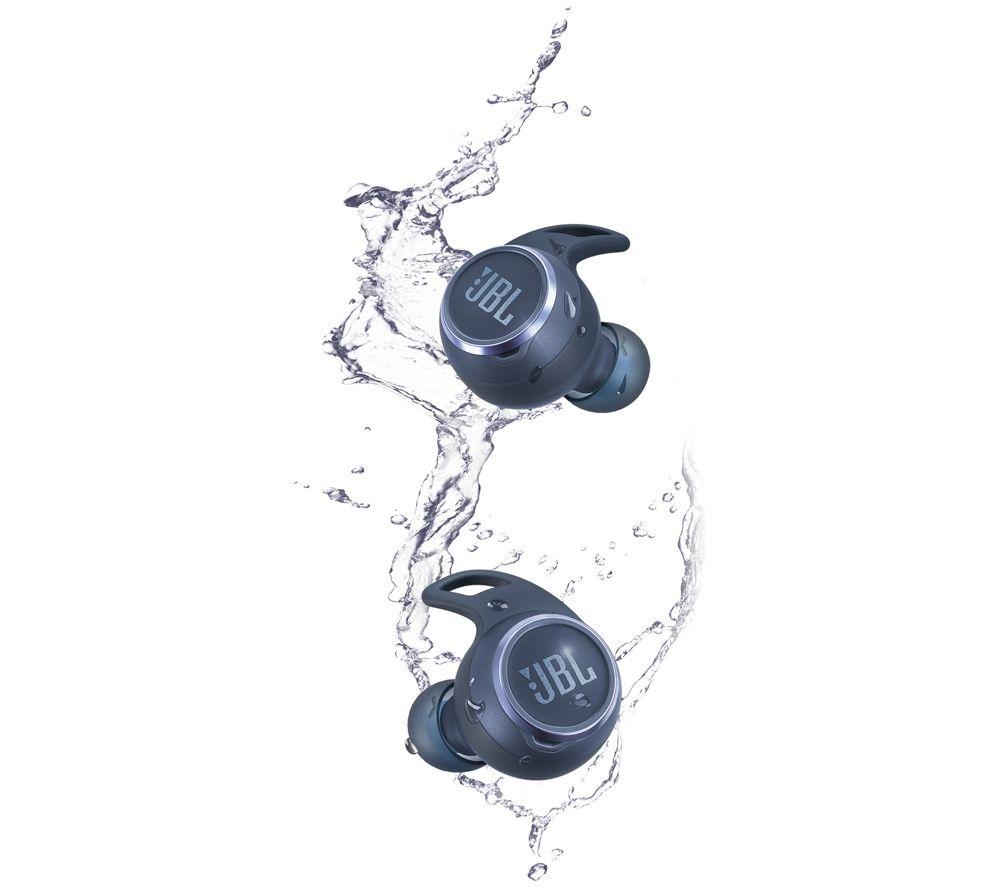 JBL Reflect Aero Wireless Bluetooth Noise-Cancelling Sports Earbuds - Blue image number 3 of 8