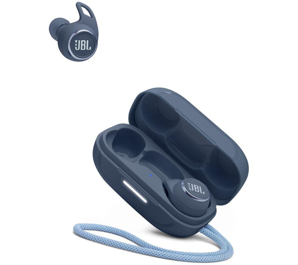 JBL Reflect Aero Wireless Bluetooth Noise-Cancelling Sports Earbuds - Blue image number 8 of 8