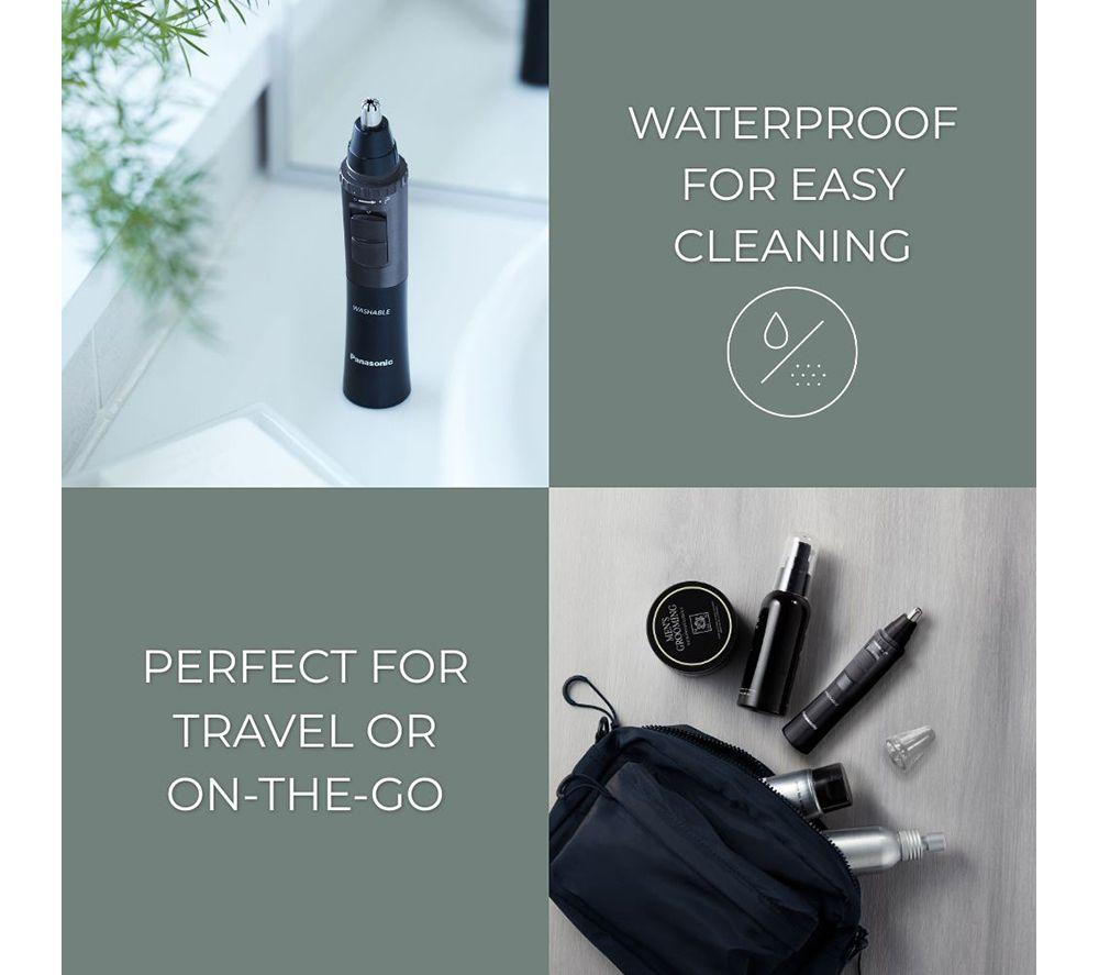 PANASONIC ER-GN33-H301 Wet & Dry Nose & Ear Trimmer - Black image number 3 of 4