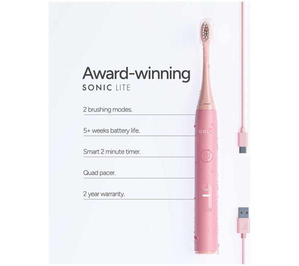 ORDO Sonic Lite Electric Toothbrush - Petal image number 5 of 7