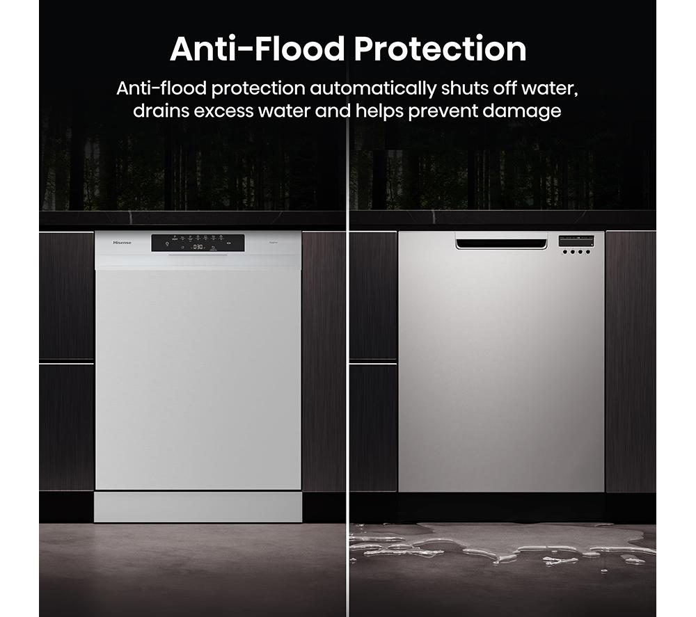 HISENSE Hi4 HS642B90W Full-size Dishwasher - White image number 9 of 19