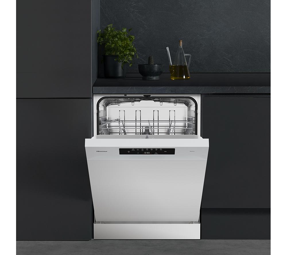 HISENSE Hi4 HS642B90W Full-size Dishwasher - White image number 14 of 19