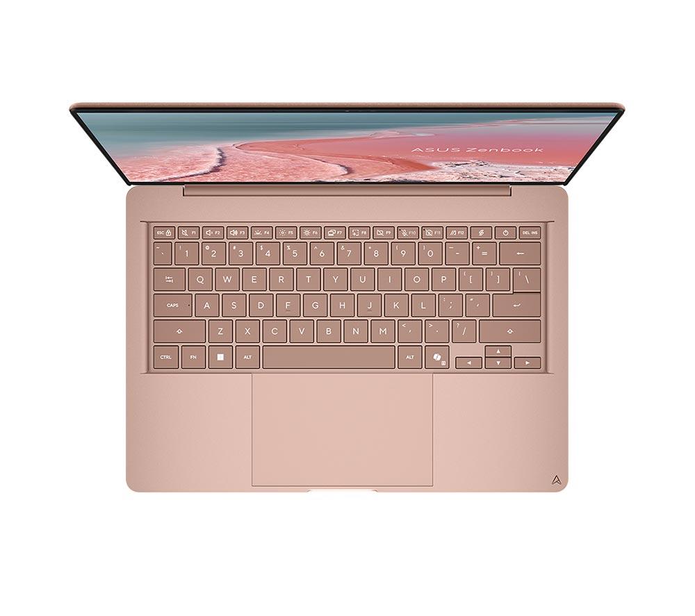 ASUS Zenbook 14 UX3480QA OLED 14" Laptop, Copilot+ PC &ndash; Snapdragon X, 512 GB SSD, Pink image number 10 of 12