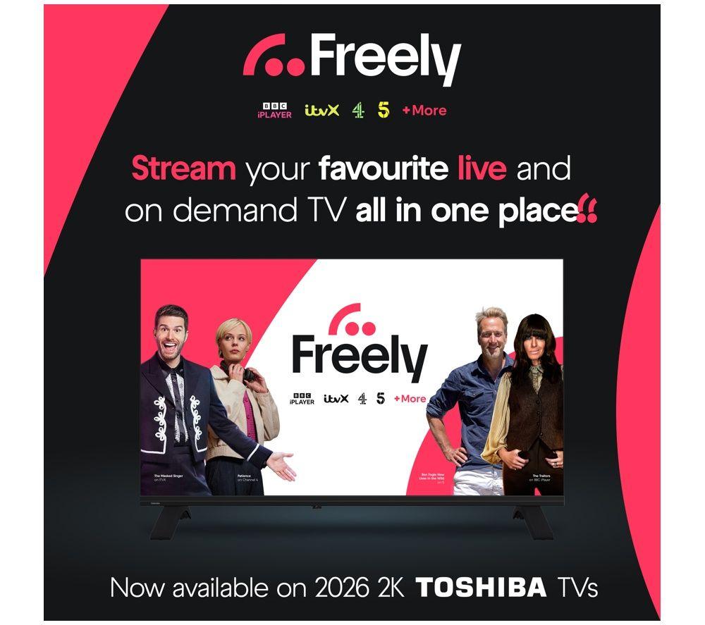 TOSHIBA 32WF2653DB 32" Smart HD Ready HDR LED Fire TV 2026 with Freely image number 8 of 8