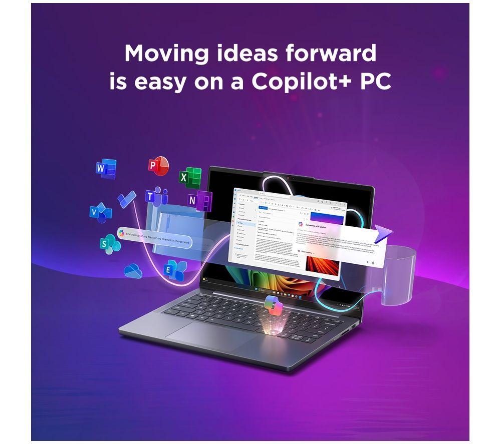 LENOVO IdeaPad Slim 3 15.3" Laptop, Copilot+ PC - Intel&reg; Core&trade; Ultra 5, 256 GB SSD, Grey image number 9 of 10