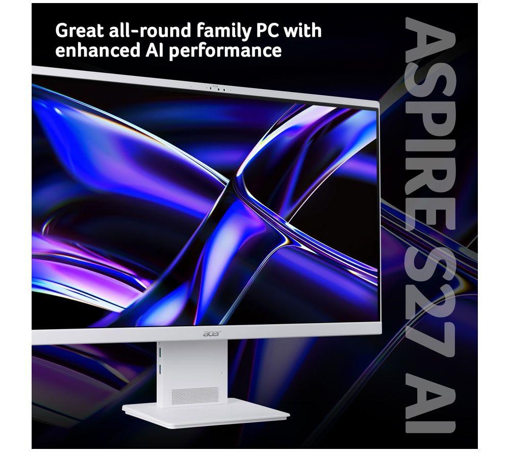 ACER Aspire S27B 27" All-in-One PC - Intel&reg; Core&trade; 5, 1 TB SSD, White image number 2 of 5