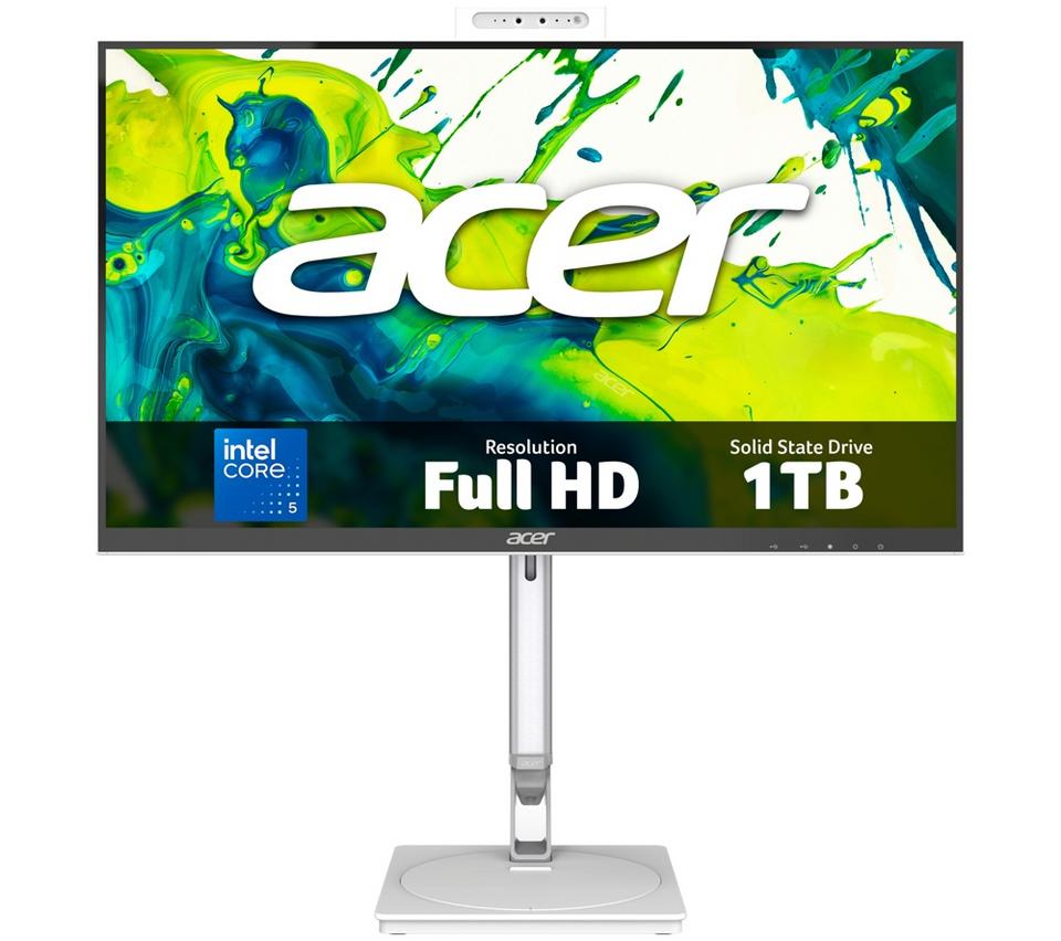 ACER Aspire C24-D 23.8" All-in-One PC - Intel® Core™ 5, 1 TB SSD, White