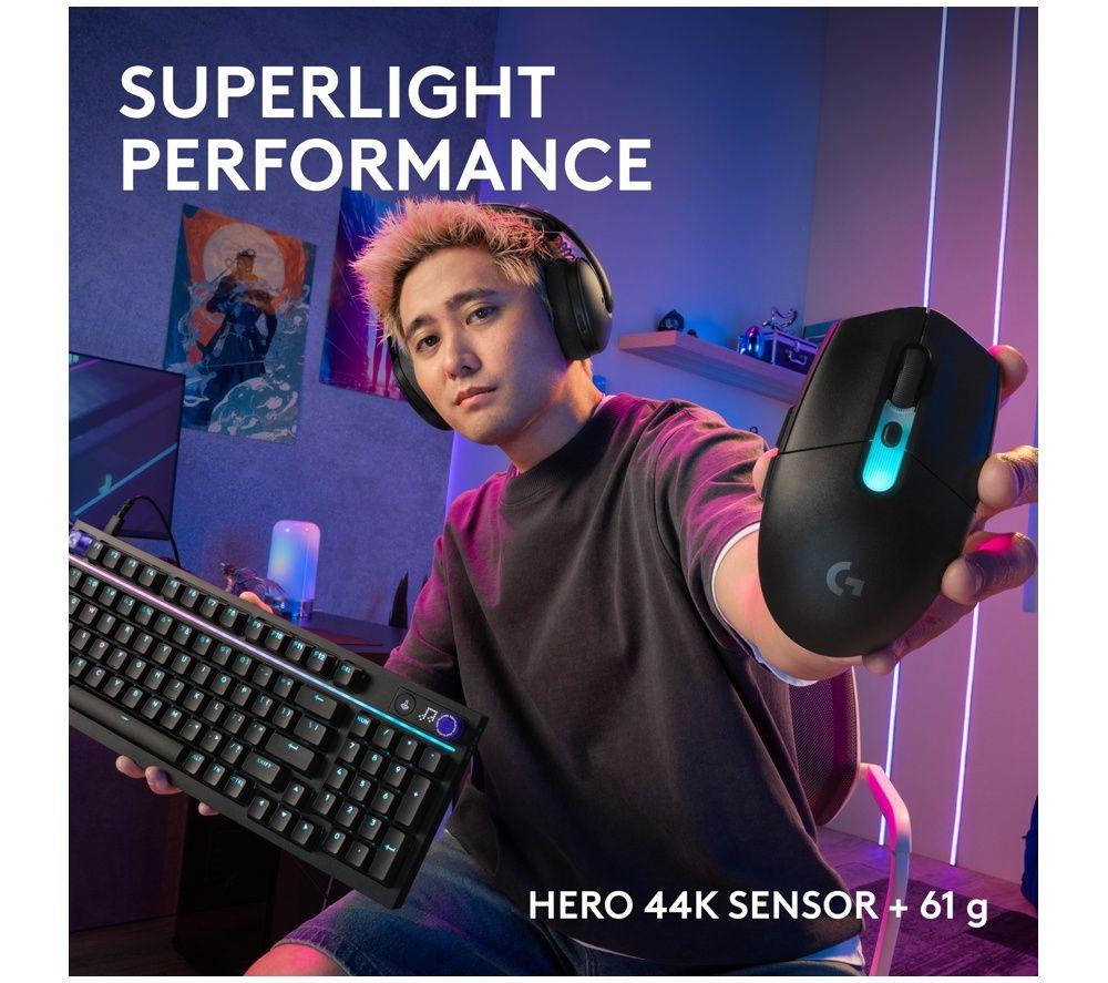 LOGITECH G305 X Superlight Wireless Optical Gaming Mouse - Black image number 3 of 6