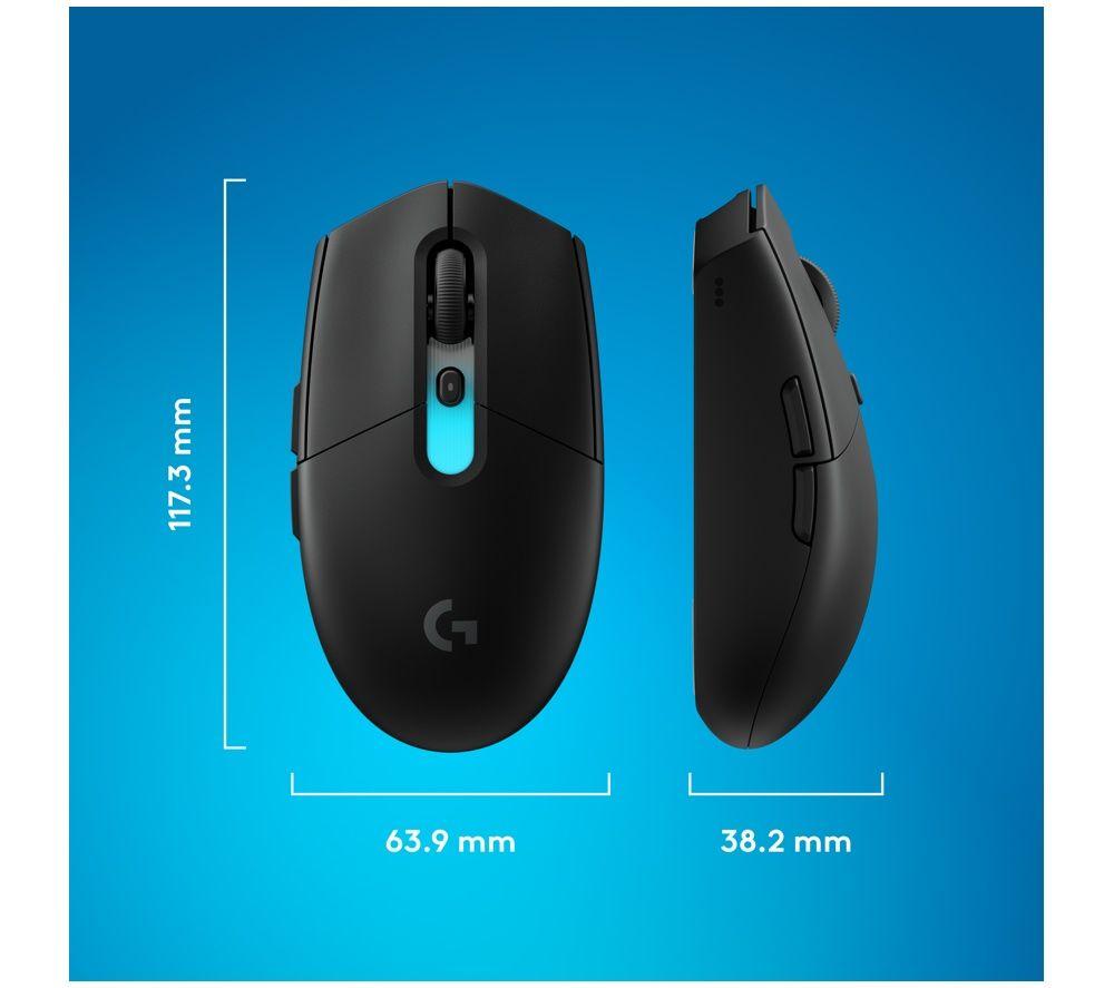 LOGITECH G305 X Superlight Wireless Optical Gaming Mouse - Black image number 5 of 6