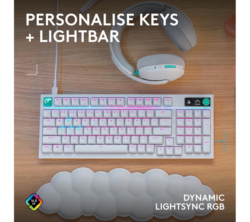 LOGITECH G316 X 98 Mechanical Gaming Keyboard - White image number 7 of 11