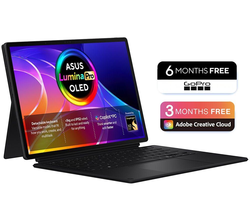 ASUS ProArt PZ14 OLED 14" Laptop, Copilot+ PC - Snapdragon X2 Elite, 1 TB SSD, Nano Black image number 2 of 9