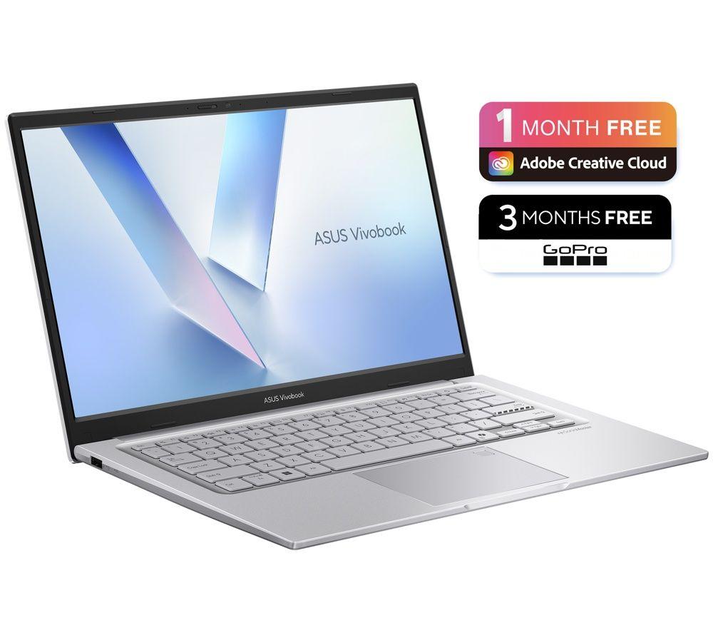 ASUS Vivobook 14 X1404MA 14" Laptop - Intel&reg; Core&trade; 3, 128 GB SSD, Silver image number 4 of 7