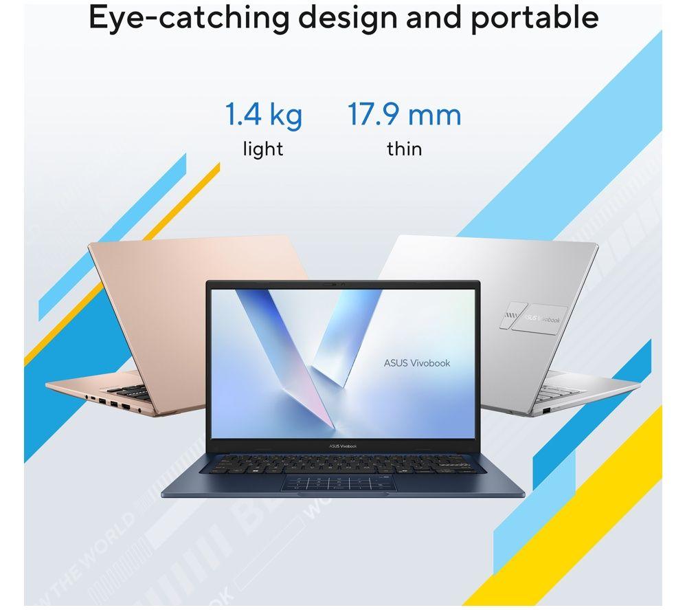 ASUS Vivobook 14 X1404MA 14" Laptop - Intel&reg; Core&trade; 3, 128 GB SSD, Silver image number 5 of 7