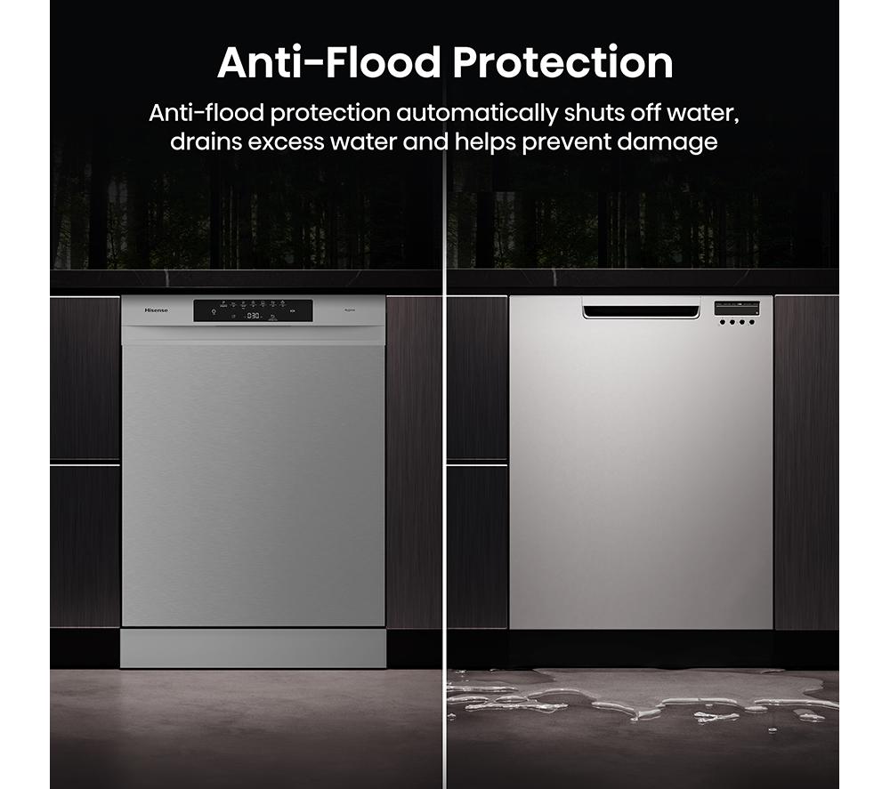 HISENSE Hi4 HS642B90X Full-size Dishwasher - Silver image number 9 of 20