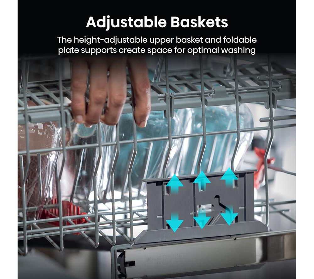 HISENSE Hi4 HS642B90X Full-size Dishwasher - Silver image number 11 of 20