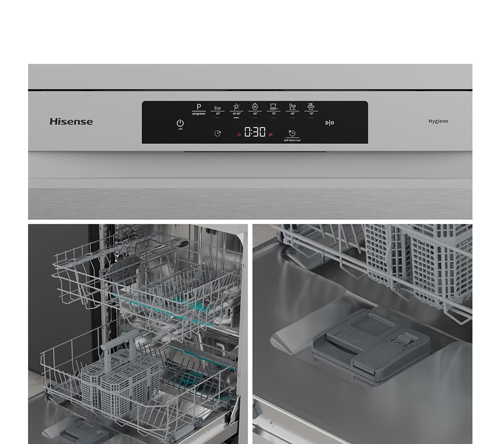 HISENSE Hi4 HS642B90X Full-size Dishwasher - Silver image number 14 of 20