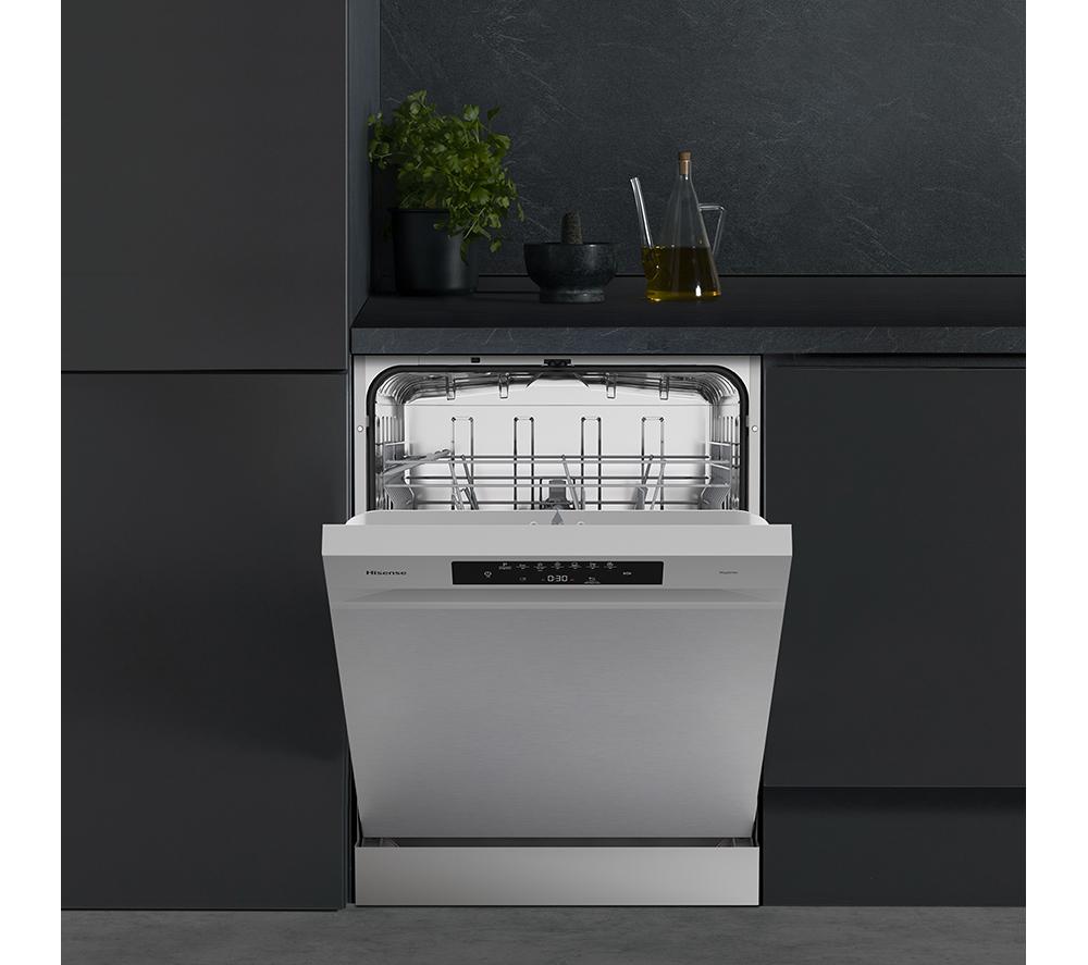 HISENSE Hi4 HS642B90X Full-size Dishwasher - Silver image number 15 of 20
