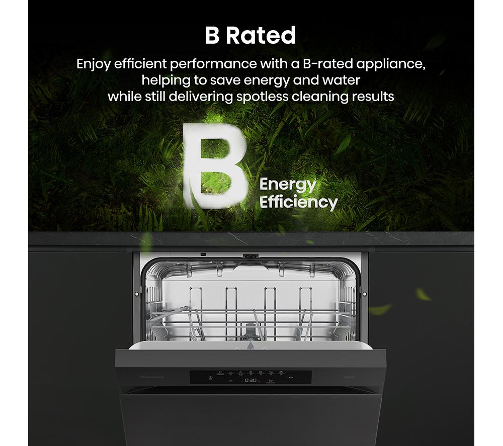 HISENSE Hi4 HS642B90B Full-size Dishwasher - Black image number 4 of 20