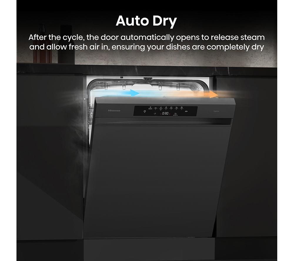 HISENSE Hi4 HS642B90B Full-size Dishwasher - Black image number 7 of 20