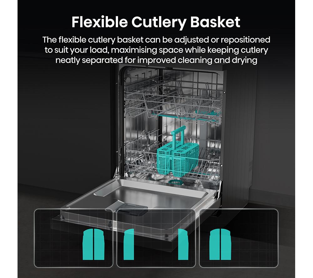 HISENSE Hi4 HS642B90B Full-size Dishwasher - Black image number 16 of 20