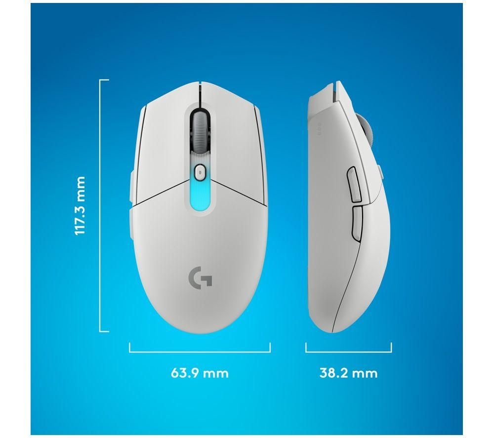 LOGITECH G305 X Superlight Wireless Optical Gaming Mouse - White image number 4 of 5