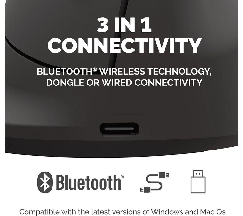 FELLOWES Breyta Plus+ Vertical Ergonomic Optical Mouse - Black, Large, Right-Handed image number 8 of 10