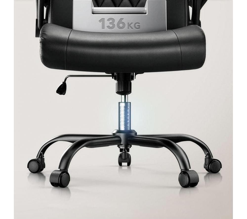 HUANUO HNMOC4-UK Faux Leather Reclining Executive Chair - Black image number 3 of 4