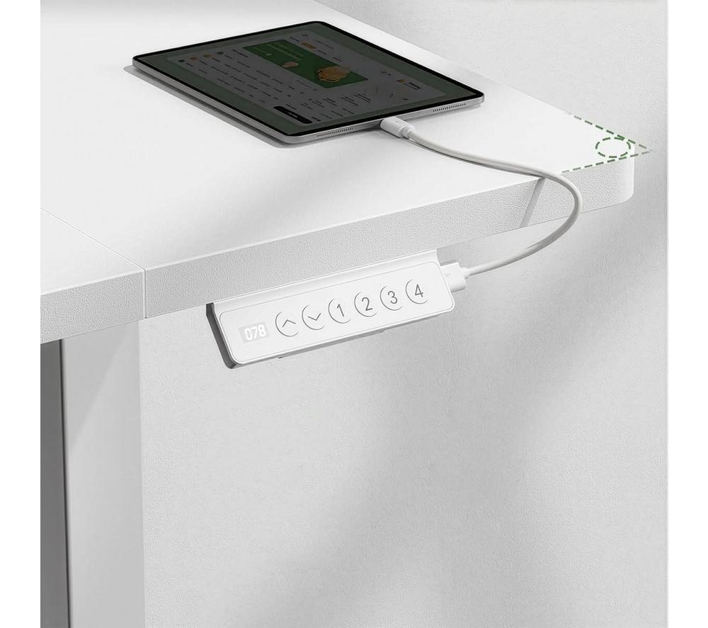 HUANUO HNMSD210W-140A-UK Sit or Standing Desk - White image number 3 of 6