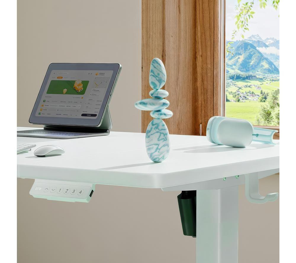 HUANUO HNMSD210W-140A-UK Sit or Standing Desk - White image number 4 of 6