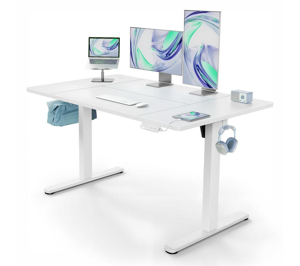 HUANUO HNMSD210W-140A-UK Sit or Standing Desk - White image number 6 of 6