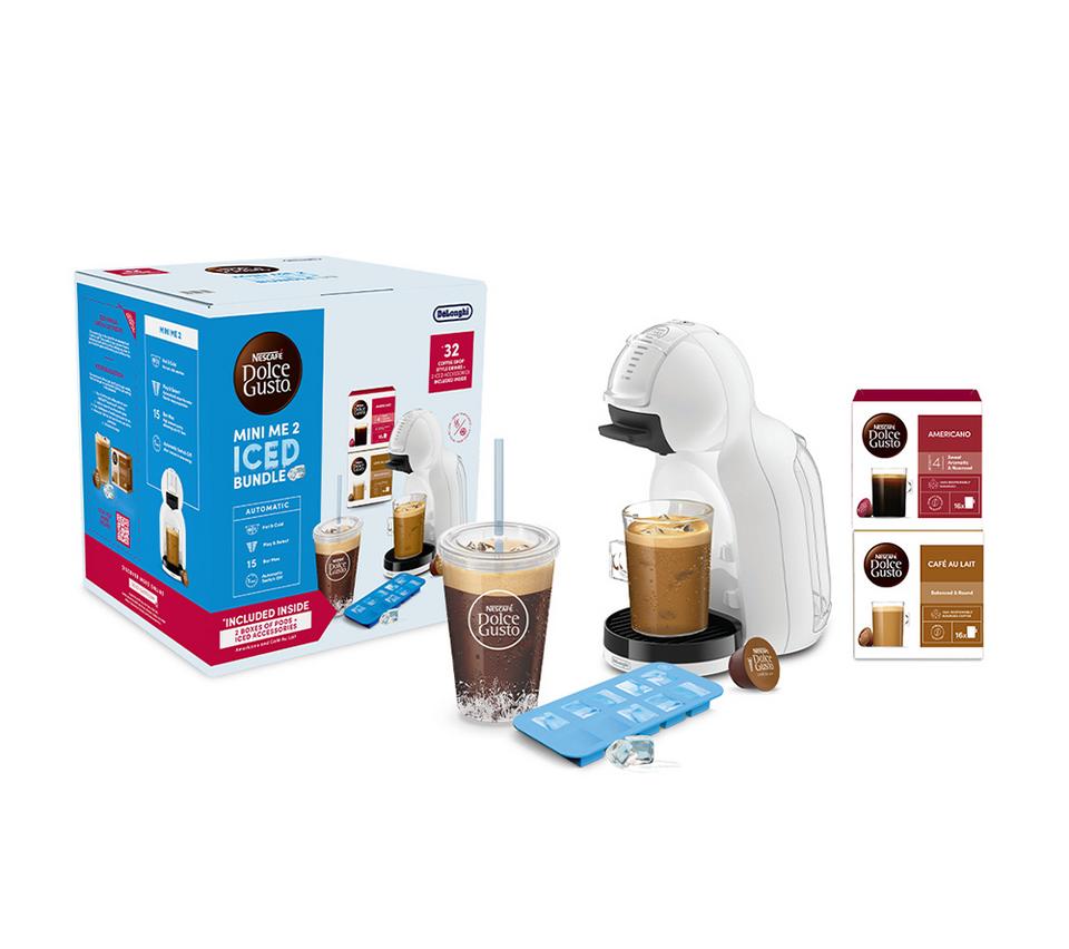 DOLCE GUSTO by De’Longhi Mini Me 2 Iced Coffee Machine Bundle - White