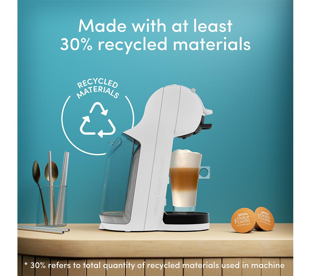 DOLCE GUSTO by De&rsquo;Longhi Mini Me 2 Iced Coffee Machine Bundle - White image number 8 of 13