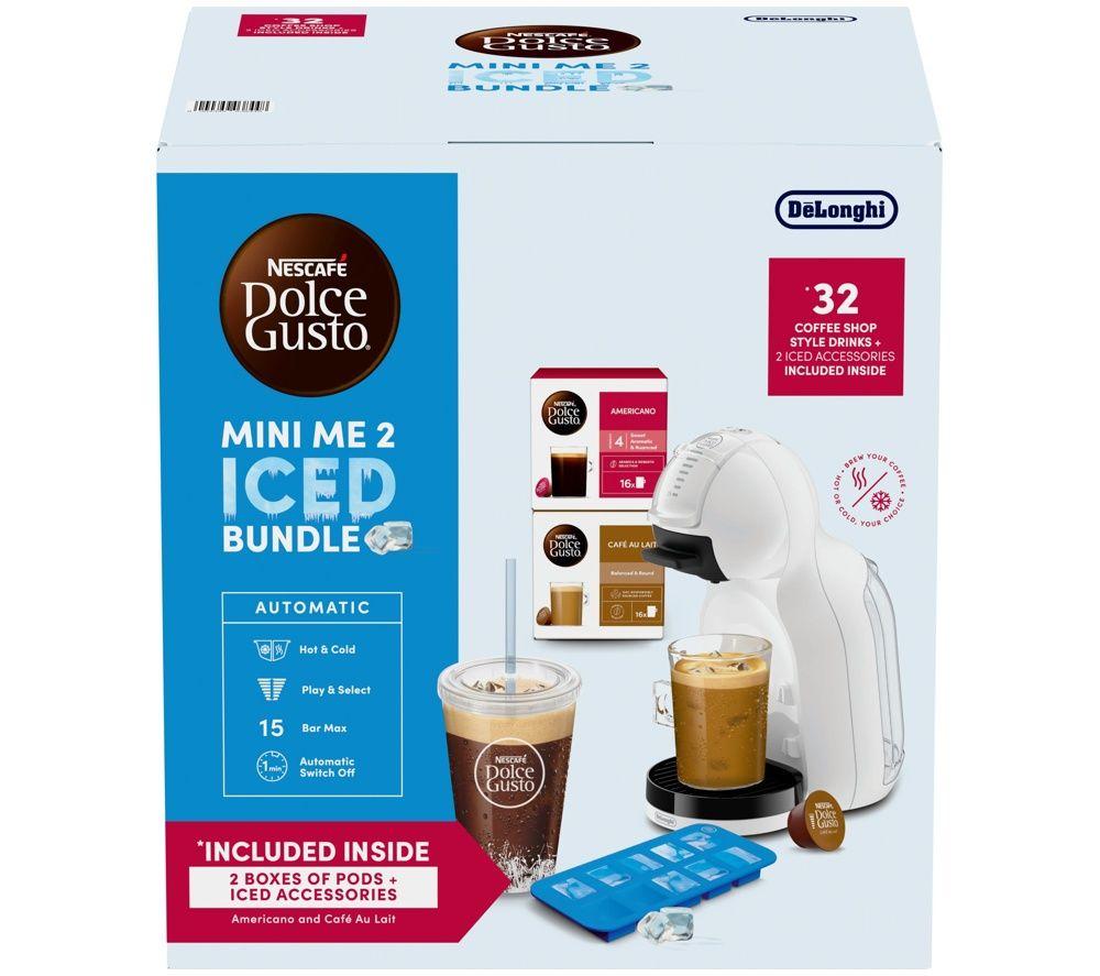 DOLCE GUSTO by De&rsquo;Longhi Mini Me 2 Iced Coffee Machine Bundle - White image number 12 of 13
