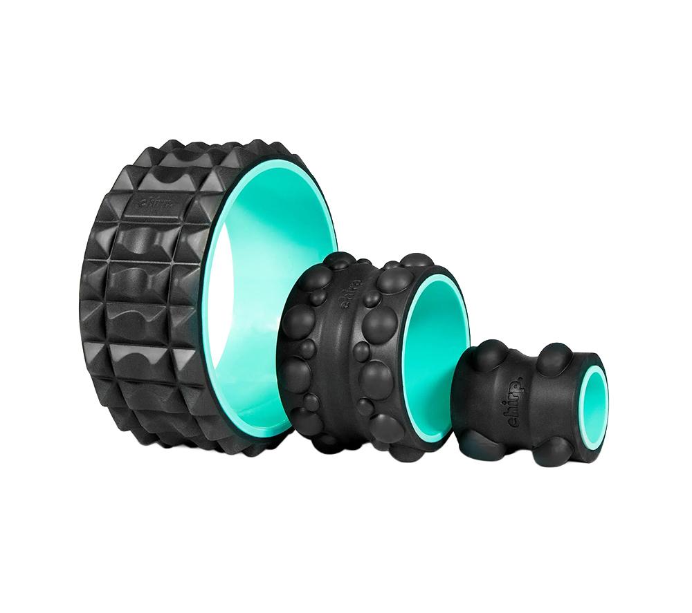 CHIRP Wheel XR Foam Roller Set - 4 , 6  & 10inch Rollers