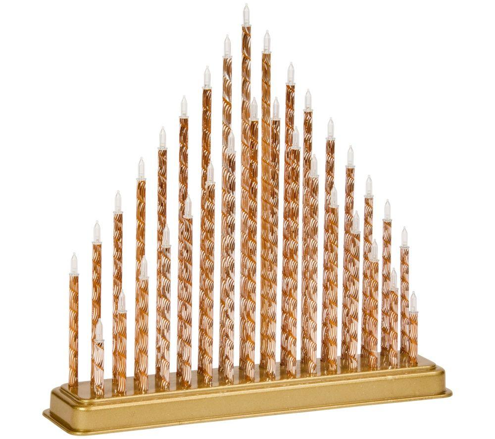SMART GARDEN Three Kings 33 LED CandleBridge Christmas Decorative Light - Gold